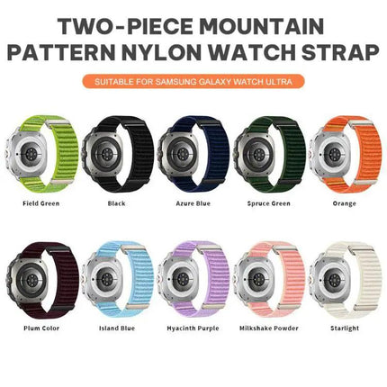 Xdfind Nylon Mountain Pattern Watch Band For Galaxy