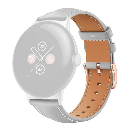XDfind Black Vegan Leather Watch Band 41mm Rose Gold