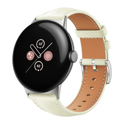XDfind Leather Watch Band Black Fine Grain 41/45mm