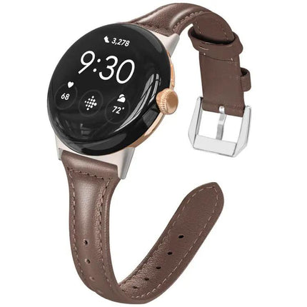 Xdfind Slim Genuine Leather Band for Pixel Watch 41/45mm