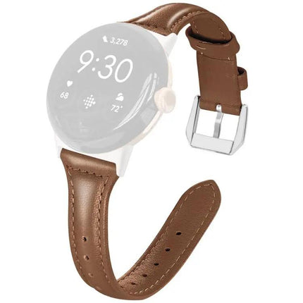 Xdfind Slim Genuine Leather Band for Pixel Watch 41/45mm