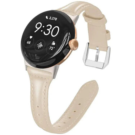 Xdfind Slim Genuine Leather Band for Pixel Watch 41/45mm