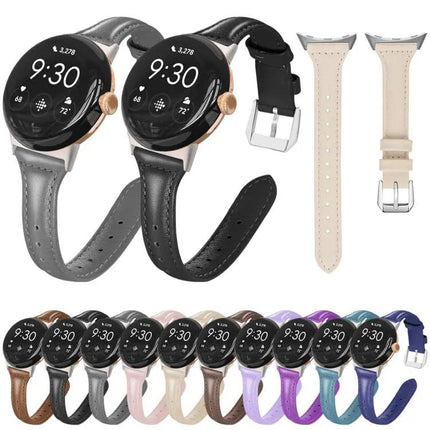 Xdfind Slim Genuine Leather Band for Pixel Watch 41/45mm