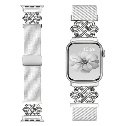 Nylon Braided Magnetic Buckle Band for Apple Watch 38-49mm | Syndmart