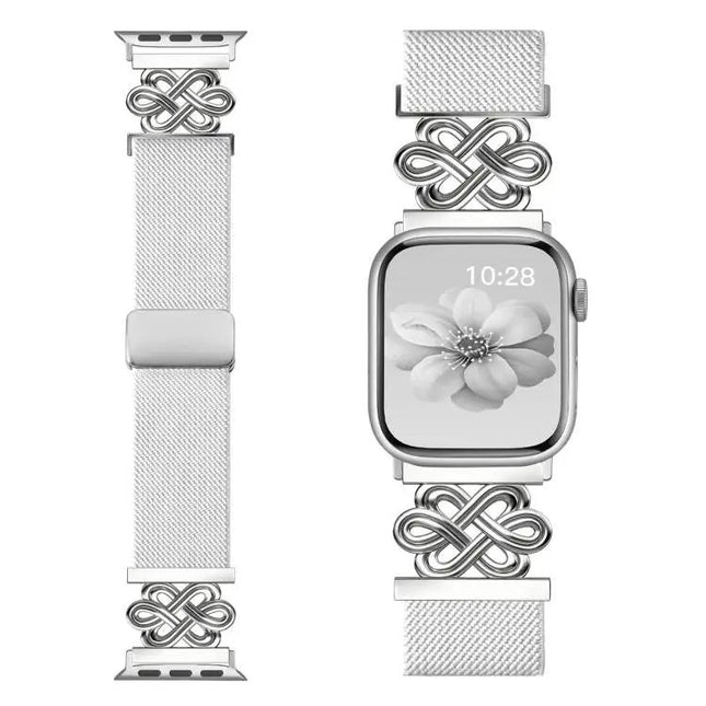 Nylon Braided Magnetic Buckle Band for Apple Watch 38-49mm | Syndmart