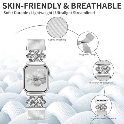 Nylon Braided Magnetic Buckle Band for Apple Watch 38-49mm | Syndmart