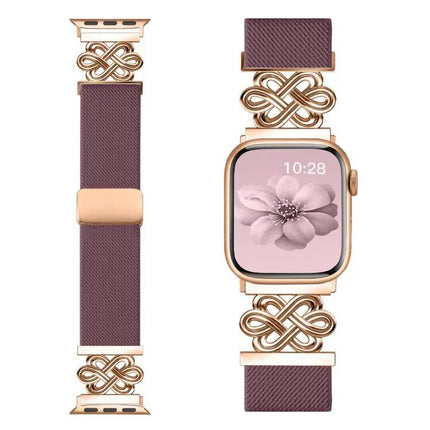 Nylon Braided Magnetic Buckle Band for Apple Watch 38-49mm | Syndmart