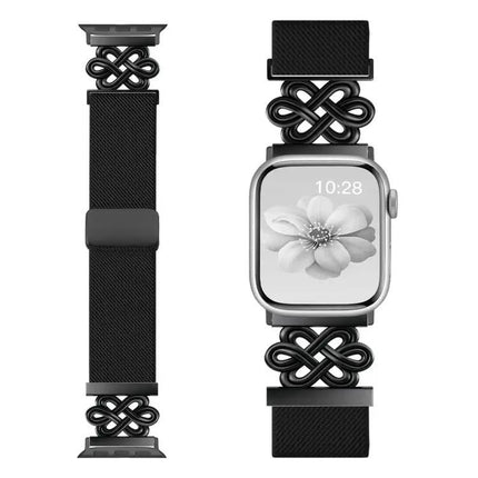 Nylon Braided Magnetic Buckle Band for Apple Watch 38-49mm | Syndmart