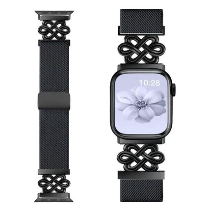 Nylon Braided Magnetic Buckle Band for Apple Watch 38-49mm | Syndmart