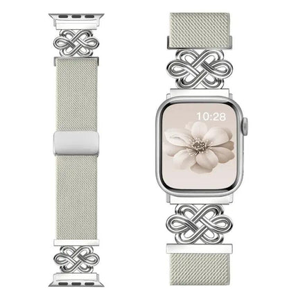 Nylon Braided Magnetic Buckle Band for Apple Watch 38-49mm | Syndmart