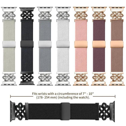 Nylon Braided Magnetic Buckle Band for Apple Watch 38-49mm | Syndmart