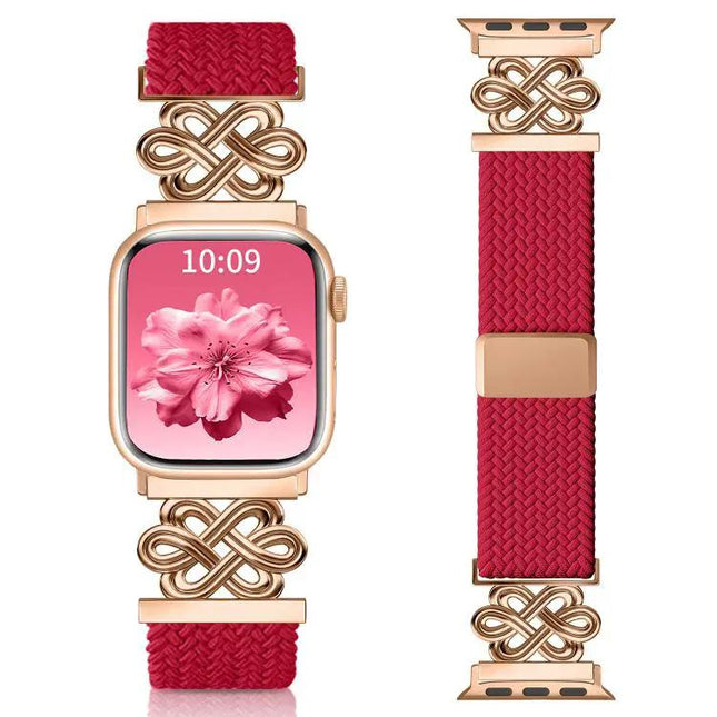 Nylon Braided Magnetic Watch Band For Apple Watch 38-49mm | Syndmart