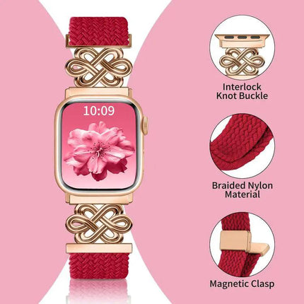 Nylon Braided Magnetic Watch Band For Apple Watch 38-49mm | Syndmart