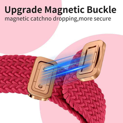 Nylon Braided Magnetic Watch Band For Apple Watch 38-49mm | Syndmart