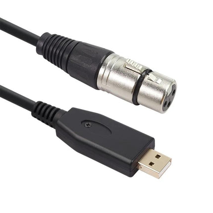 Cable for Home Music Recording and Audio Connections USB to XLR female cable for clear vocals and instruments into laptop DAW