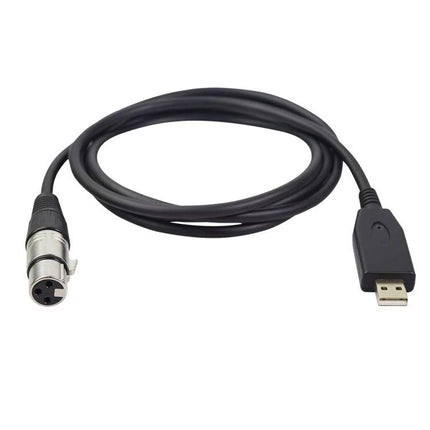Cable for Home Music Recording and Audio Connections - USB to XLR female microphone cable for laptop recording, podcasters and home studio use