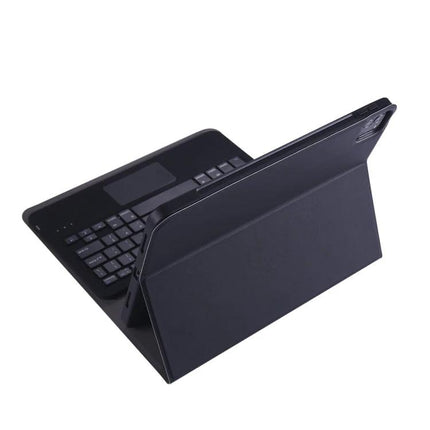 Detachable Bluetooth Keyboard and Case for iPad Air 11-Inch and 10.9-Inch - black folio with foldable stand and Bluetooth keyboard