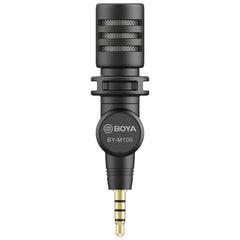 Compact Omnidirectional Condenser Microphone with 3.5mm Connector for Mobile and Laptop