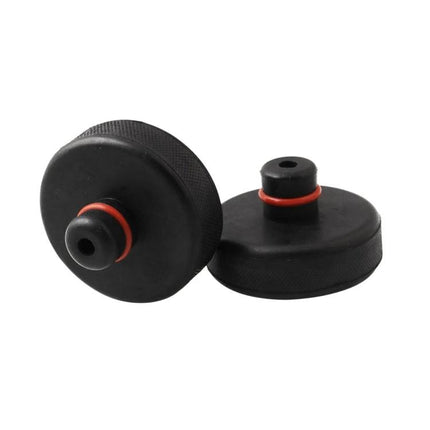 Jack Pads for Tesla Vehicle Maintenance in Daily Use – space aluminum jack pad pair with rubber ring for safe DIY undercarriage support