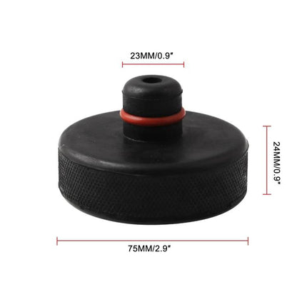 Jack Pads for Tesla Vehicle Maintenance in Daily Use - space aluminum jack pad 75mm rubber protector for DIY undercarriage support