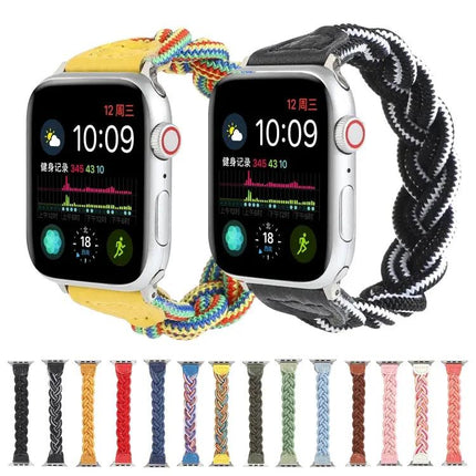 Elastic Woven Nylon Watch Band For Apple Watch 38/40mm