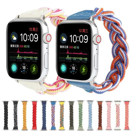 Elastic Woven Nylon Watch Band For Apple Watch 38/40mm