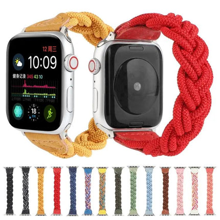 Elastic Woven Nylon Band For Apple Watch 42/44mm 120mm