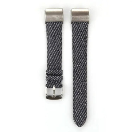 Leather Replacement Strap For Fitbit Charge 2 Denim Texture