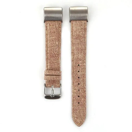 Leather Replacement Strap For Fitbit Charge 2 Denim Texture