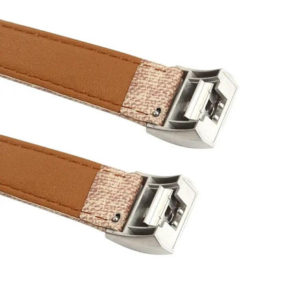 Leather Replacement Strap For Fitbit Charge 2 Denim Texture