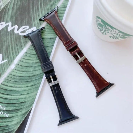 Leather Replacement Watch Band for Apple Watch 40/41/44/45mm