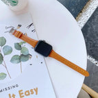 For Apple Watch Series 7  41mm / & 6 & SE & 5 & 4 40mm / Yellow Brown