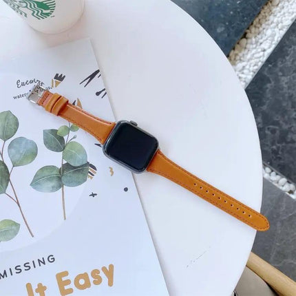 Leather Replacement Watch Band for Apple Watch 40/41/44/45mm