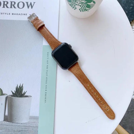 Leather Replacement Watch Band for Apple Watch 40/41/44/45mm