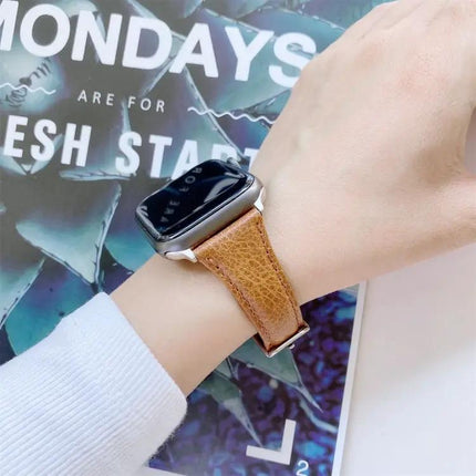 Leather Replacement Watch Band for Apple Watch 40/41/44/45mm