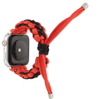 For Apple Series 7 45mm / 6 & SE & 5 & 4 44mm / 3 & 2 & 1 42mm / Black Red