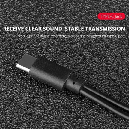 YELANGU Lavalier Microphone for Daily Interviews and Recordings - Type-C jack lavalier clip-on mic for clear, stable transmission and mobile recordings
