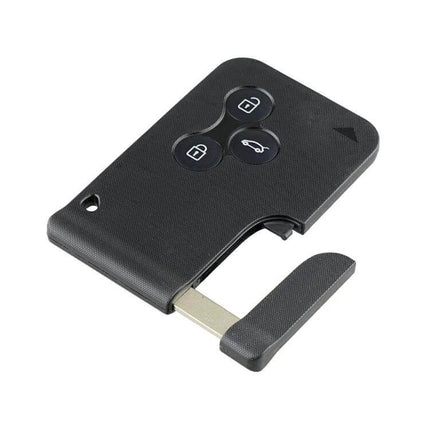 Car Key for Renault Megane and Scenic 2003-2008 Models replacement three-button flip key card with trunk and lock/unlock icons