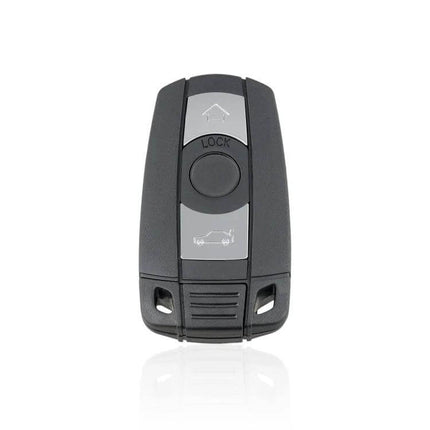 BMW 3-Button Replacement Car Key for X5, X6 and Other Models - black replacement key with lock unlock trunk buttons