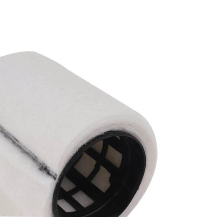 Crankcase Breather Separator Filter For BMW Vehicles - rubber exterior with sponge core, close-up of white filter element