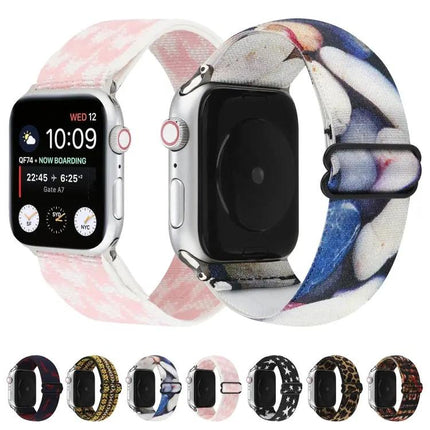 Ethnic Nylon Buckle Watch Band for Apple Watch 42/44/45mm