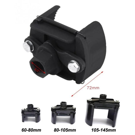Garage Tool for Oil Filter Changes in Vehicle Upkeep - adjustable oil filter wrench for 60-145mm filters, spring clamp design for home garage routine maintenance