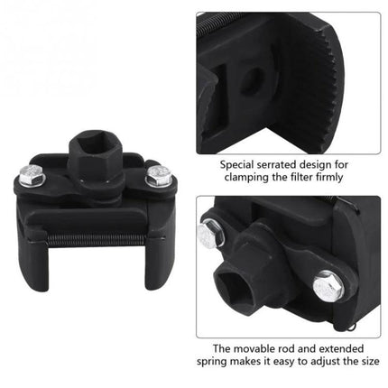 Garage Tool for Oil Filter Changes in Vehicle Upkeep — adjustable serrated oil filter wrench for easy garage maintenance