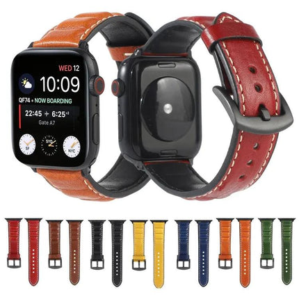 Genuine Leather Apple Watch Band 38/40/41/42/44/45mm