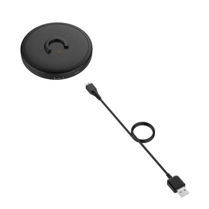 Bose Charging Stand For SoundLink Revolve Speaker Dock shown upright with USB charging cable for tidy home placement