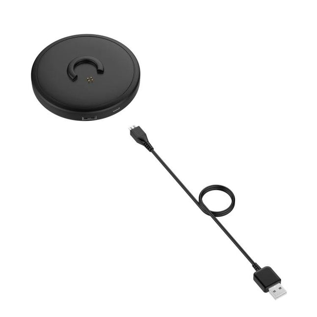 Bose Charging Stand For SoundLink Revolve Speaker Dock shown upright with USB charging cable for tidy home placement