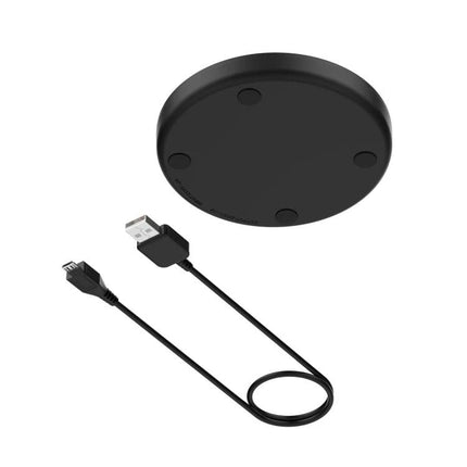 Bose Charging Stand For SoundLink Revolve Speaker Dock shown with USB charging cable and compact round dock for home use