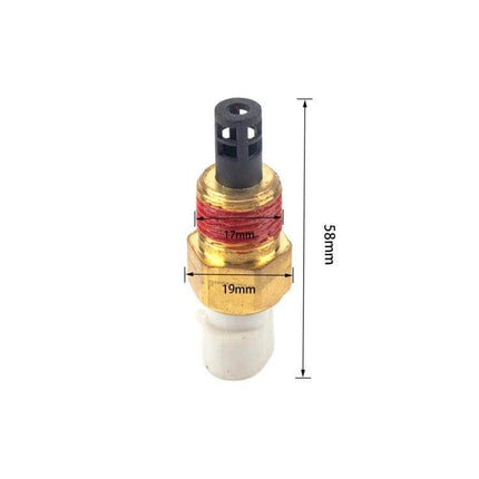 GM Car Intake Air Temperature Sensor With Wiring Harness brass threaded ABS housing 58mm overall length, 17mm/19mm thread dimensions