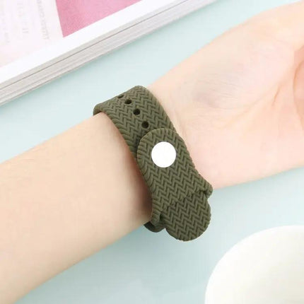 Woven Silicone Snap Watch Band For Apple Watch 38/40/41/42mm