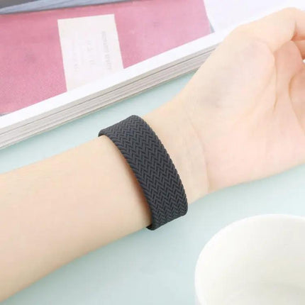 Silicone Woven Single-Turn Apple Watch Band 38/40/41/42/44mm